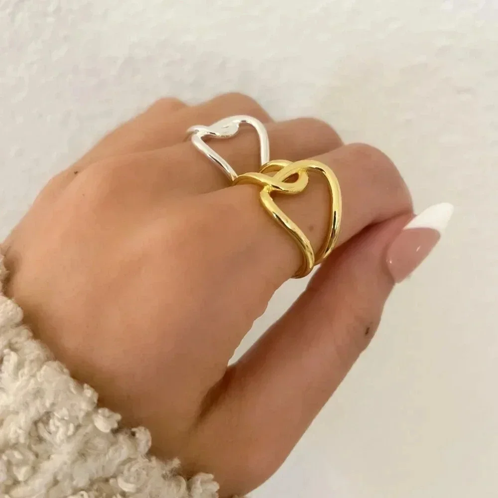 925 Sterling Silver Minimalist Ring Twist Ring Everyday Boho Ring Stackable Ring